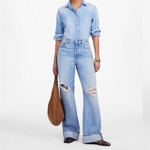 Madewell Low-Slung Baggy Jeans | Hallstead Wash | Size 28